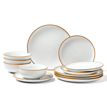 LENVELO Dinnerware Set, Service For 4 People,