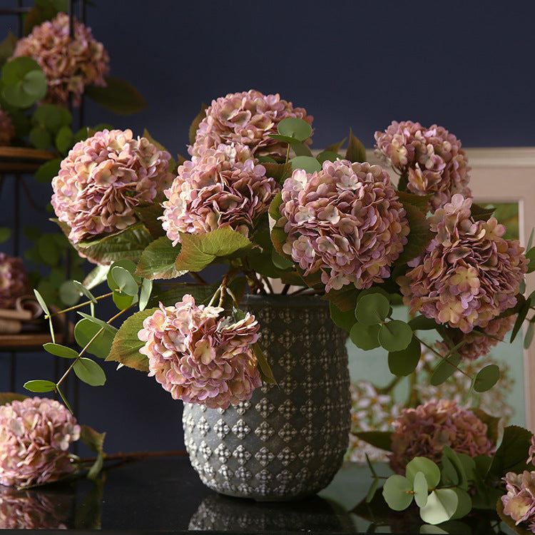 Artificial silk hydrangea stem, 54cm – view 9