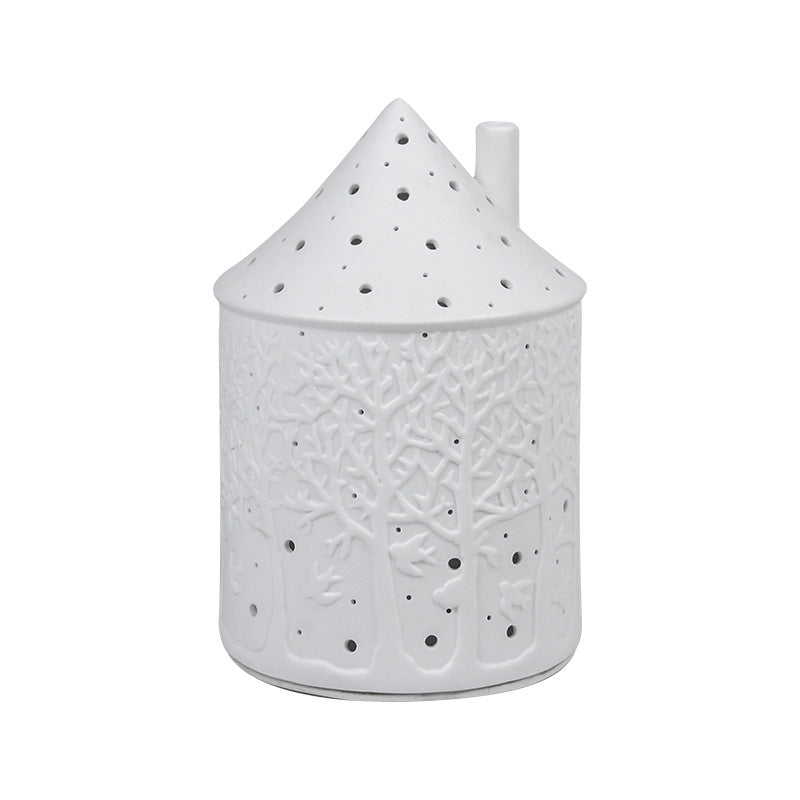 Tiny House Ceramic Candle Holder