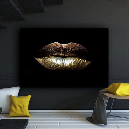 Wall Art Canvas Black And Gold