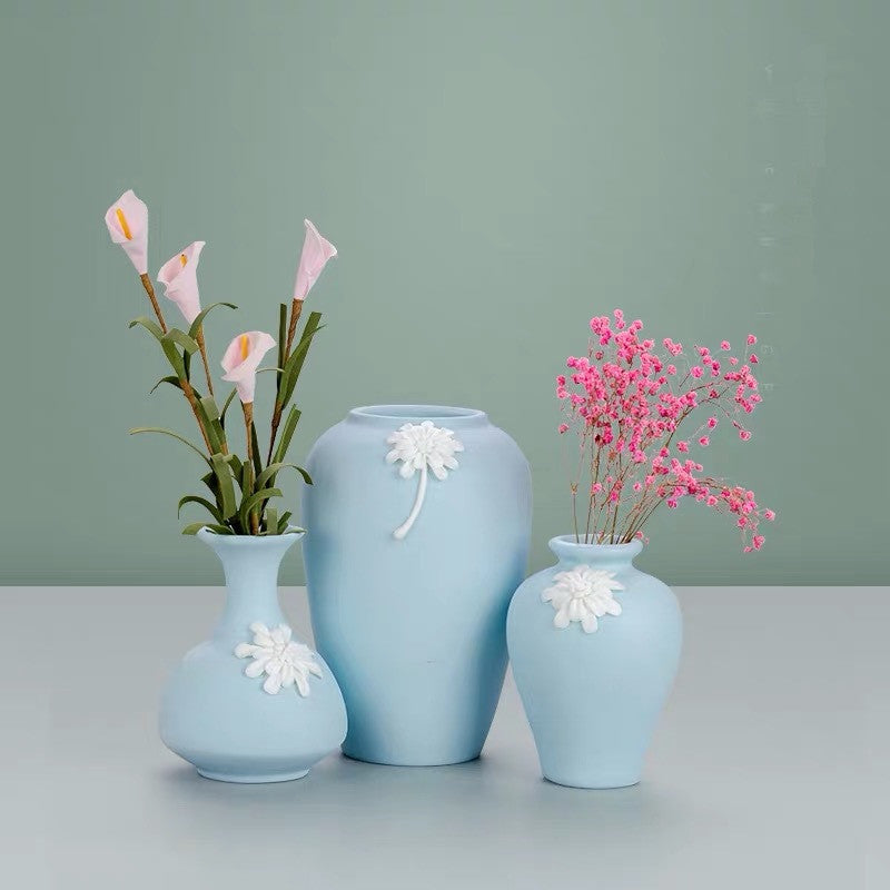 Sky Blue handmade Ceramic Vase