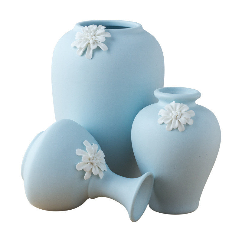 Sky Blue handmade Ceramic Vase