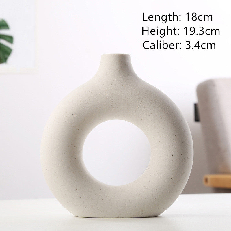 Circular Ceramic  Vase