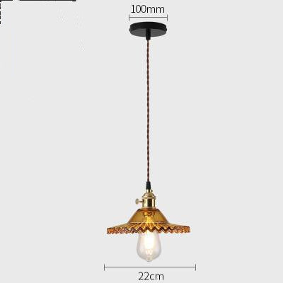 Nordic Glass Chandelier Old Retro