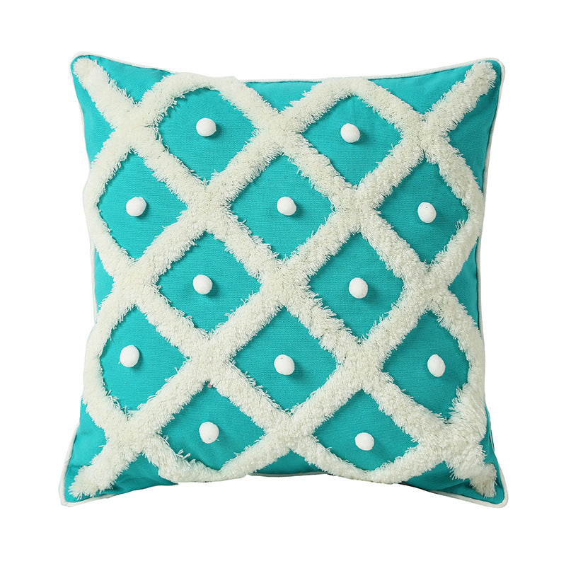 Ball Pillow Case Tufted Moroccan - Kayluz Home