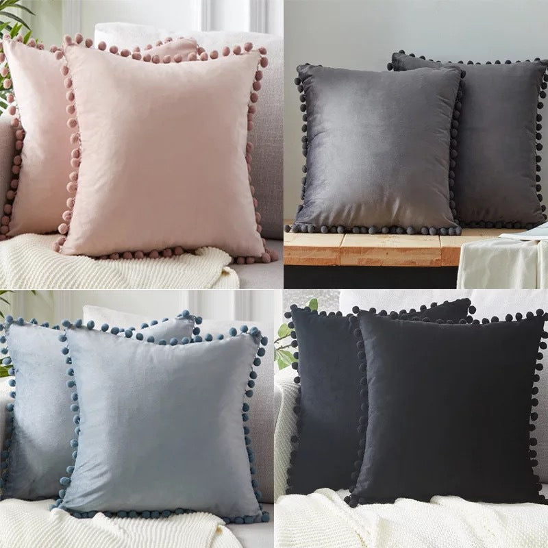 Pillow Plush Ball Cover Velvet