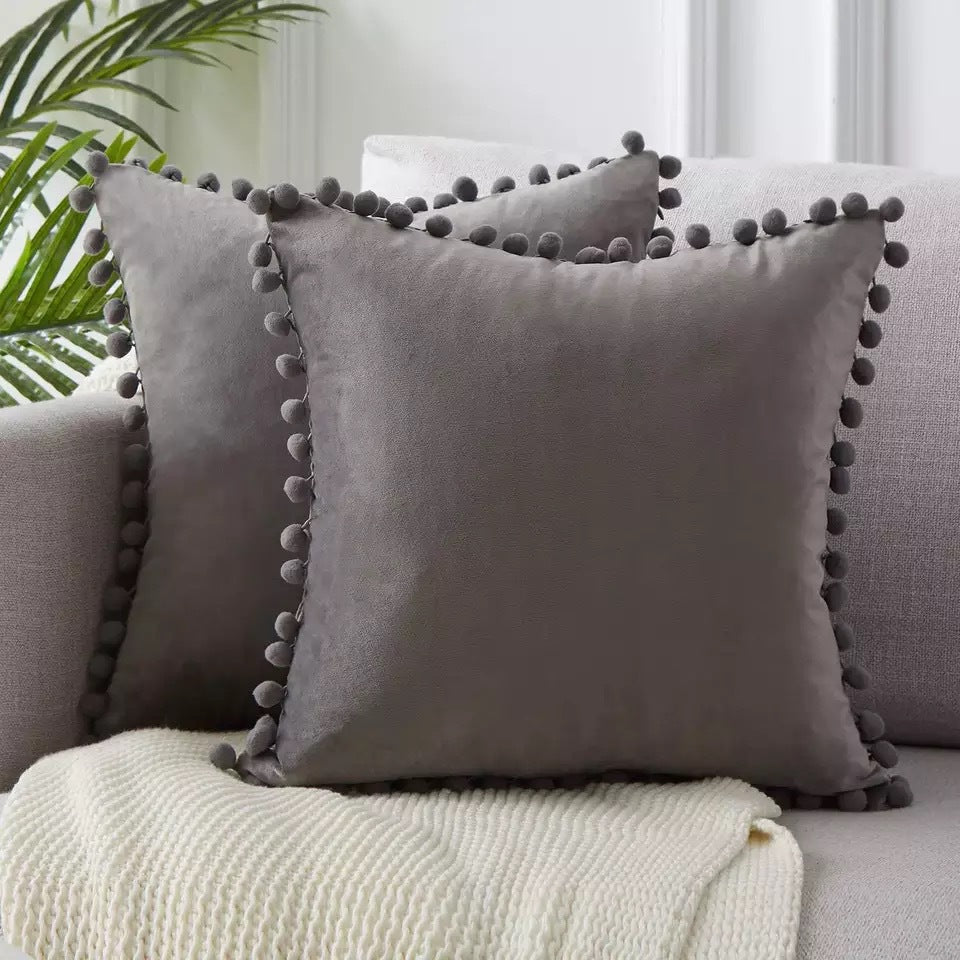 Pillow Plush Ball Cover Velvet