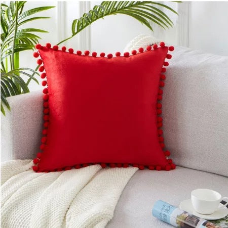 Pillow Plush Ball Cover Velvet