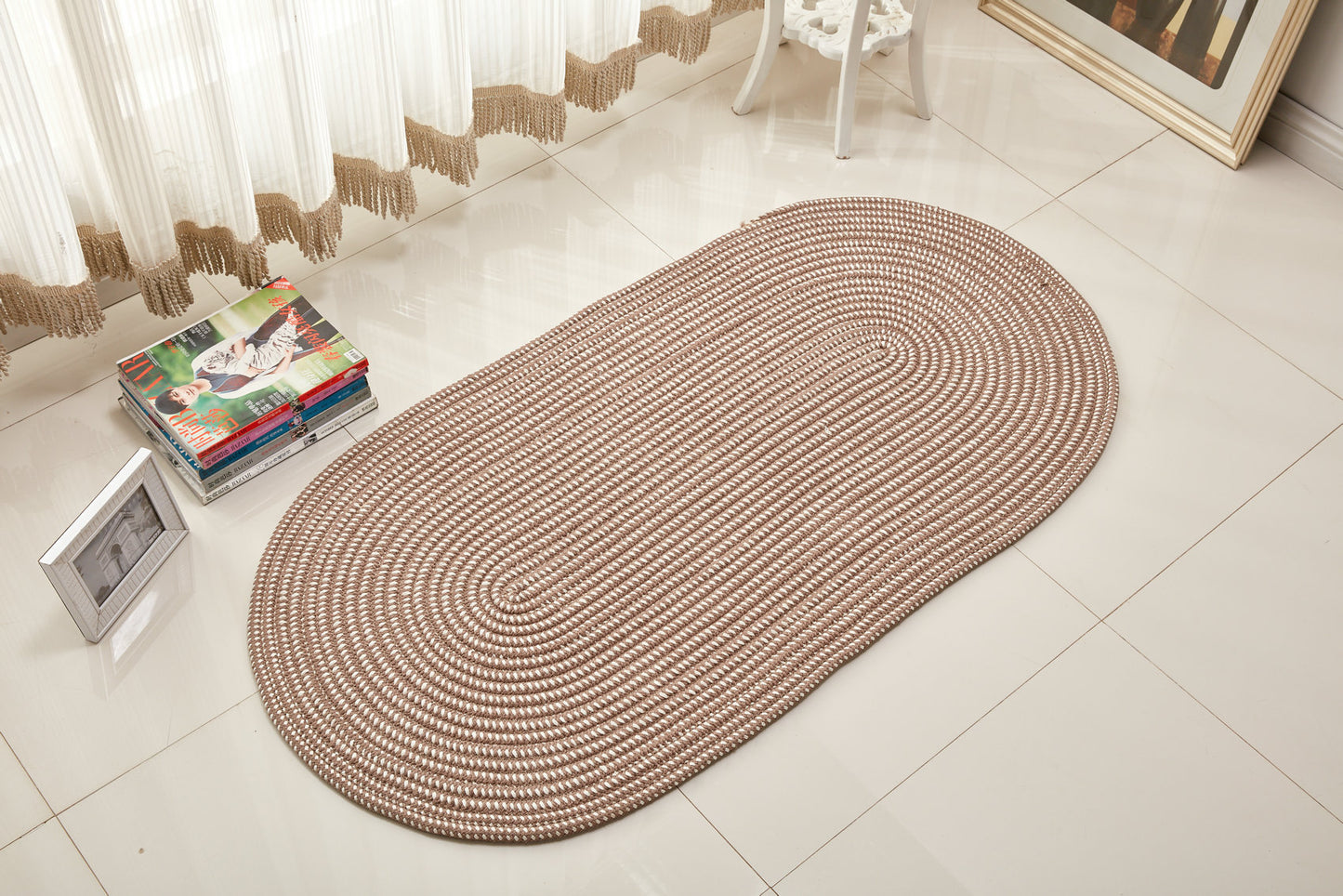 Rope Woven Oval Carpet