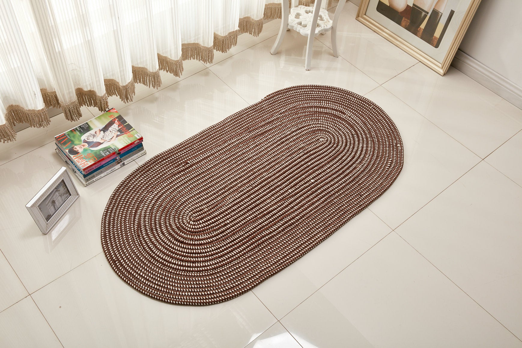 Rope Woven Oval Carpet