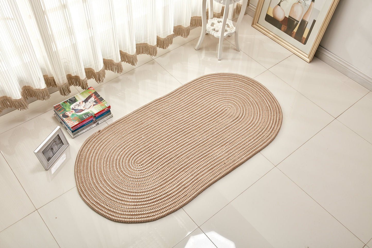 Rope Woven Oval Carpet