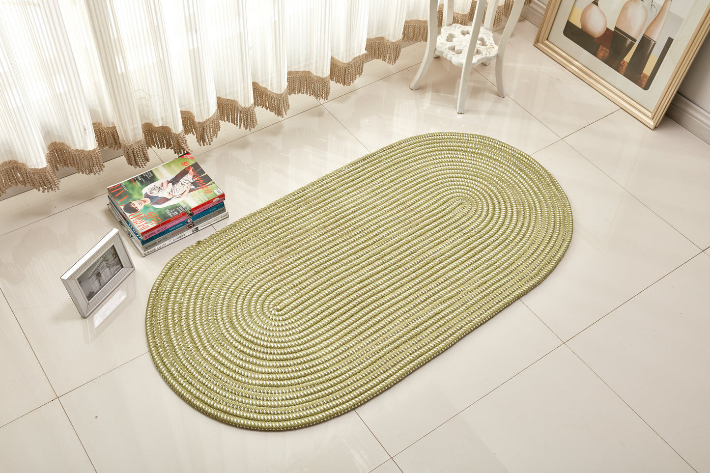 Rope Woven Oval Carpet