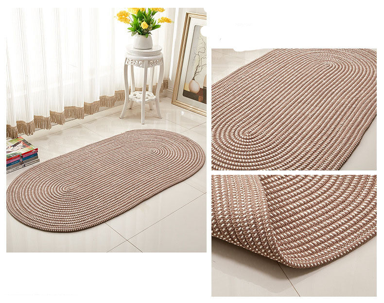 Rope Woven Oval Carpet