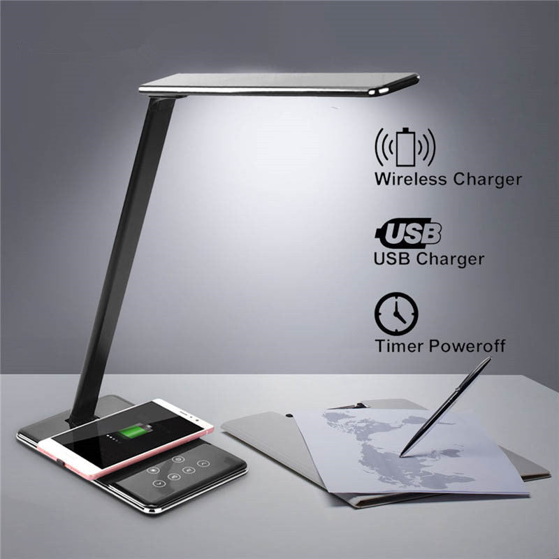 Wireless Charging Eye Protection Desk Led Lamp