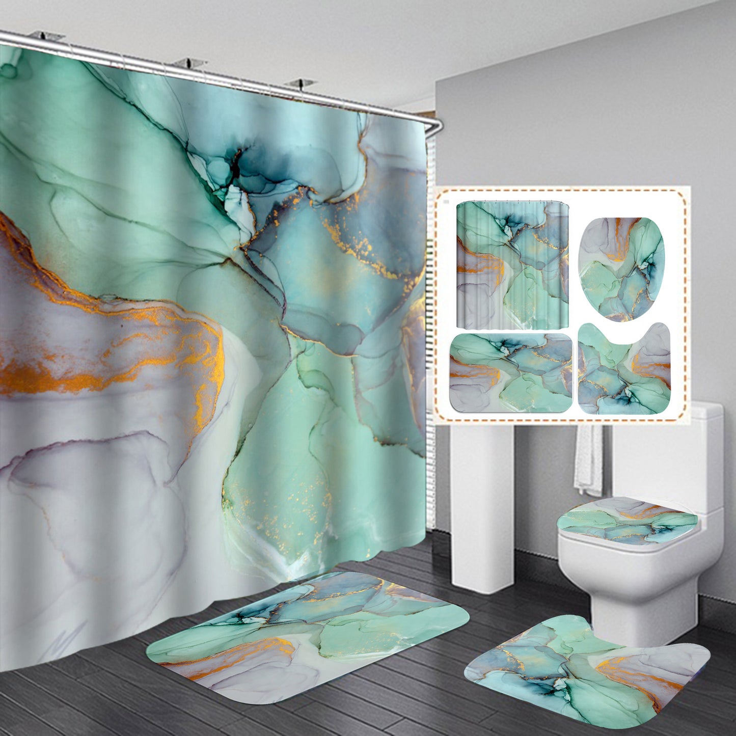 Shower Curtains 3D Bathroom