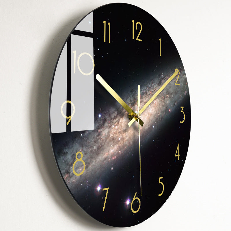 Luxus Silent Wanduhr Wohnzimmer Glasuhren Wand