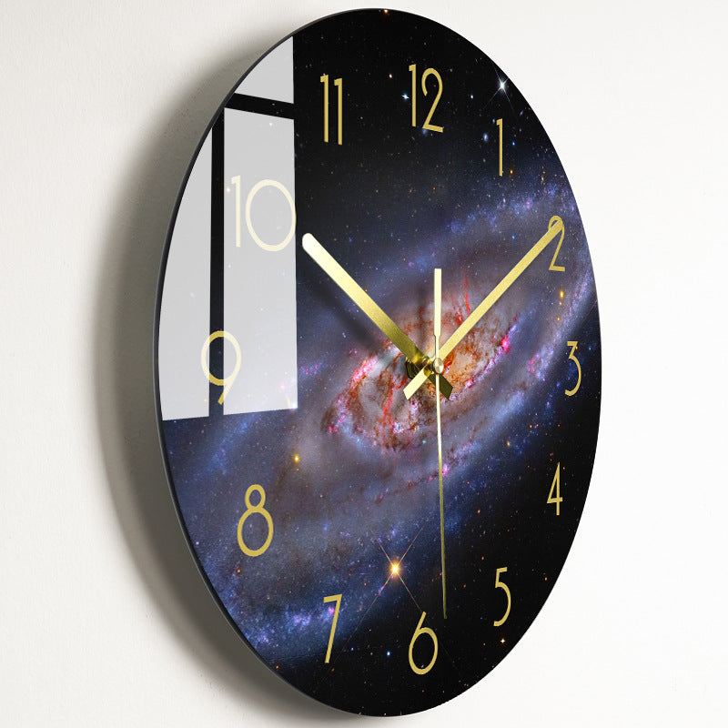 Luxury Silent Wall Clock Living Room Glass Clocks Wall