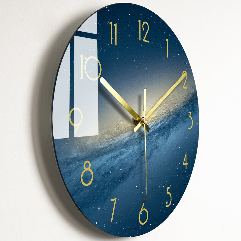 Luxury Silent Wall Clock Living Room Glass Clocks Wall