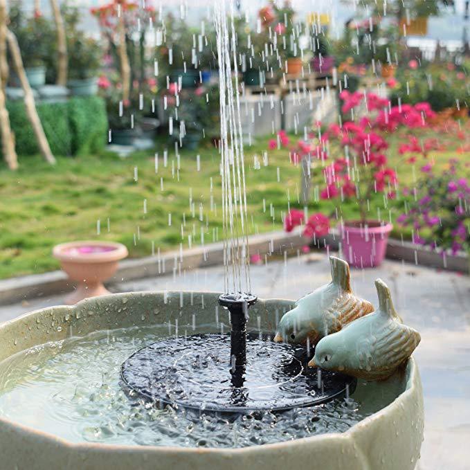 Fontaine Solaire Extérieure Jardin Classique Ronde