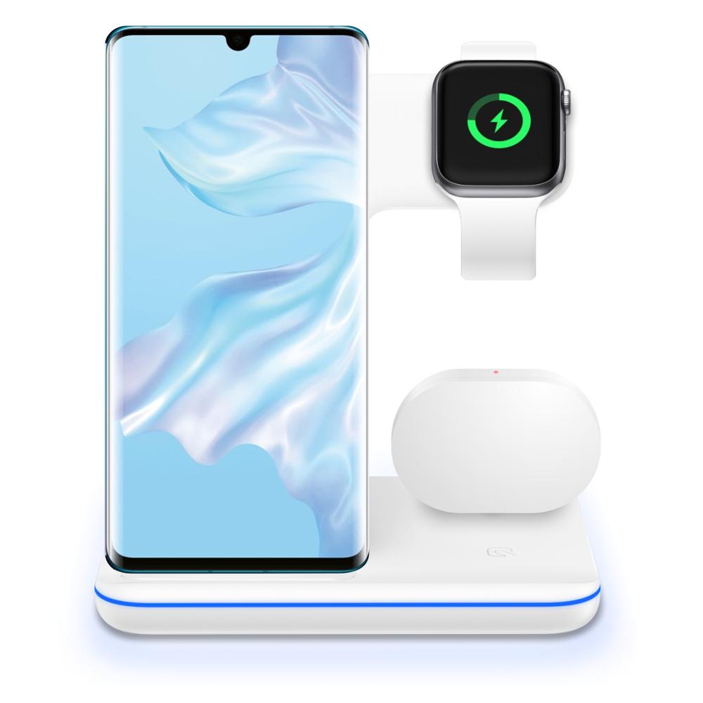 3 in 1 Wireless Charger Stand for Mobile, Watch and Earphone