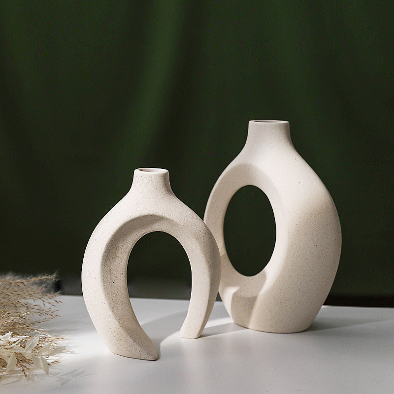 Snuggle Combination White Matte Vase - Kayluz Home