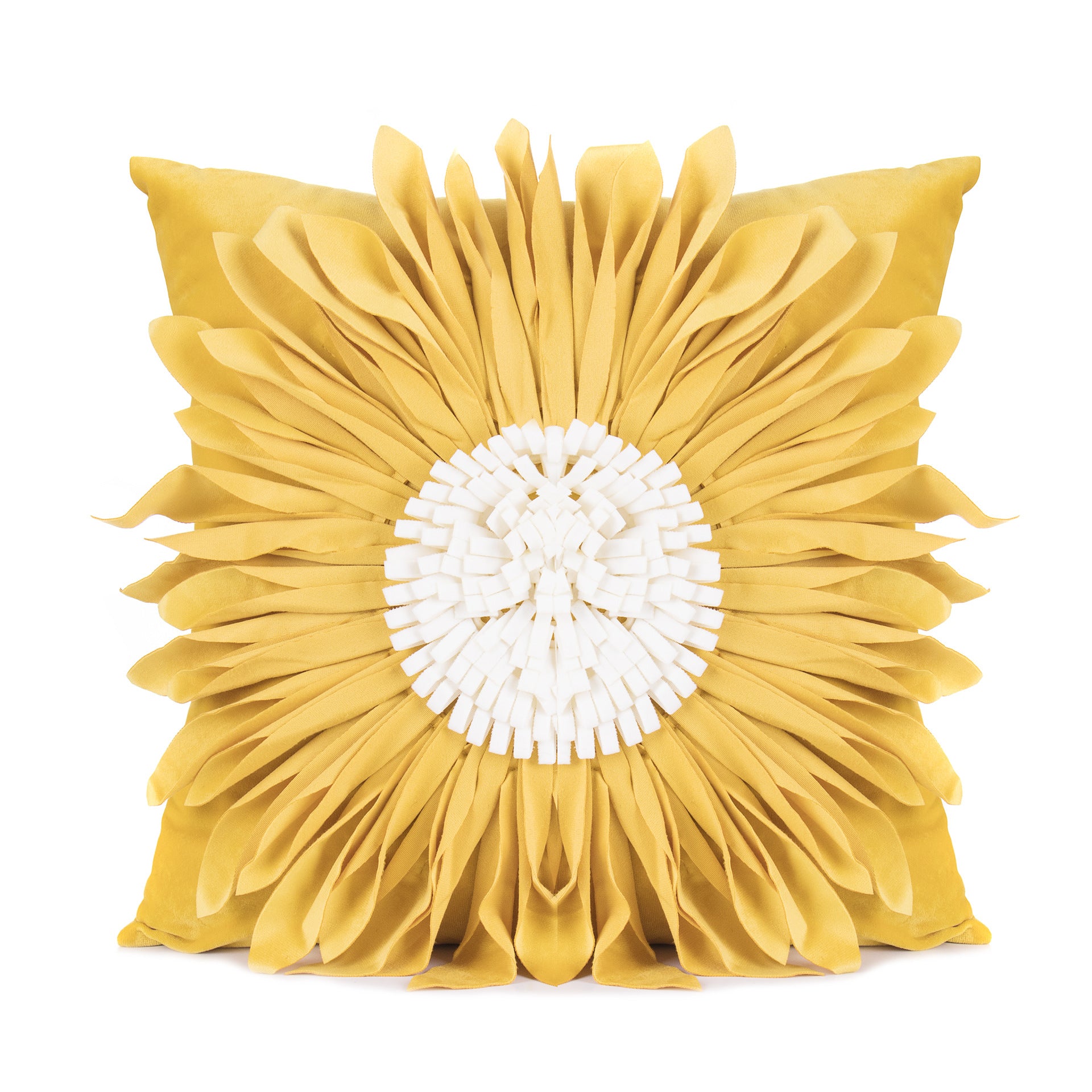 Throw Pillows Velvet Stitching 3D Chrysanthemum Cushion