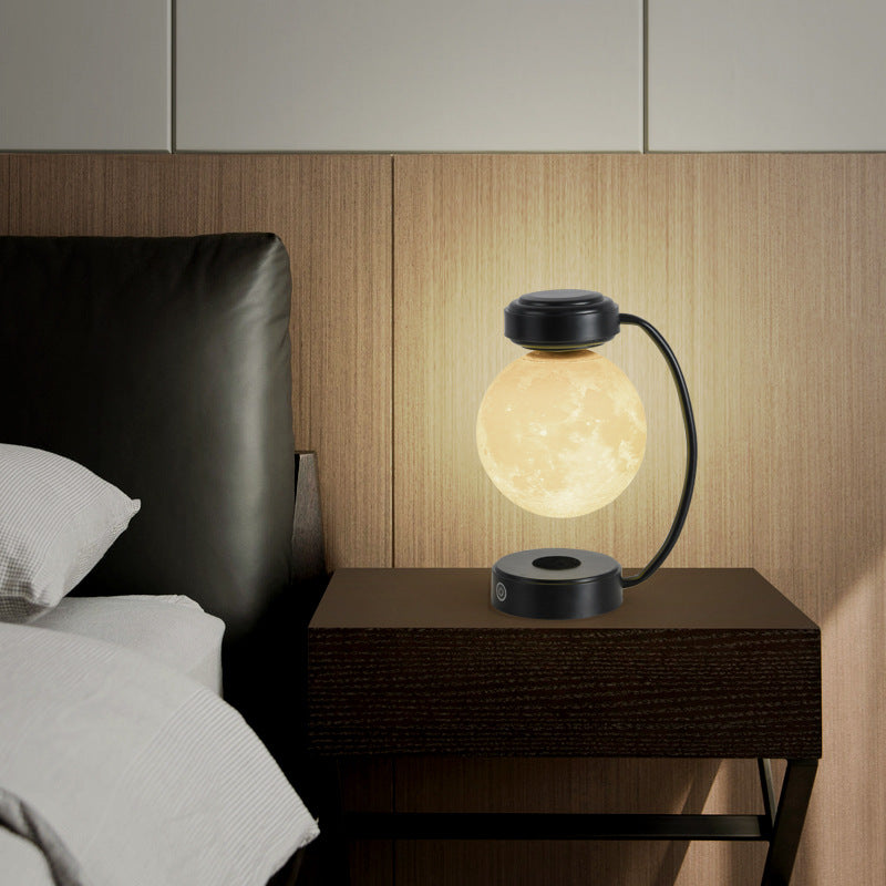 3D LED Moon Night Light Wireless  Rotating Floating Ball Lamp