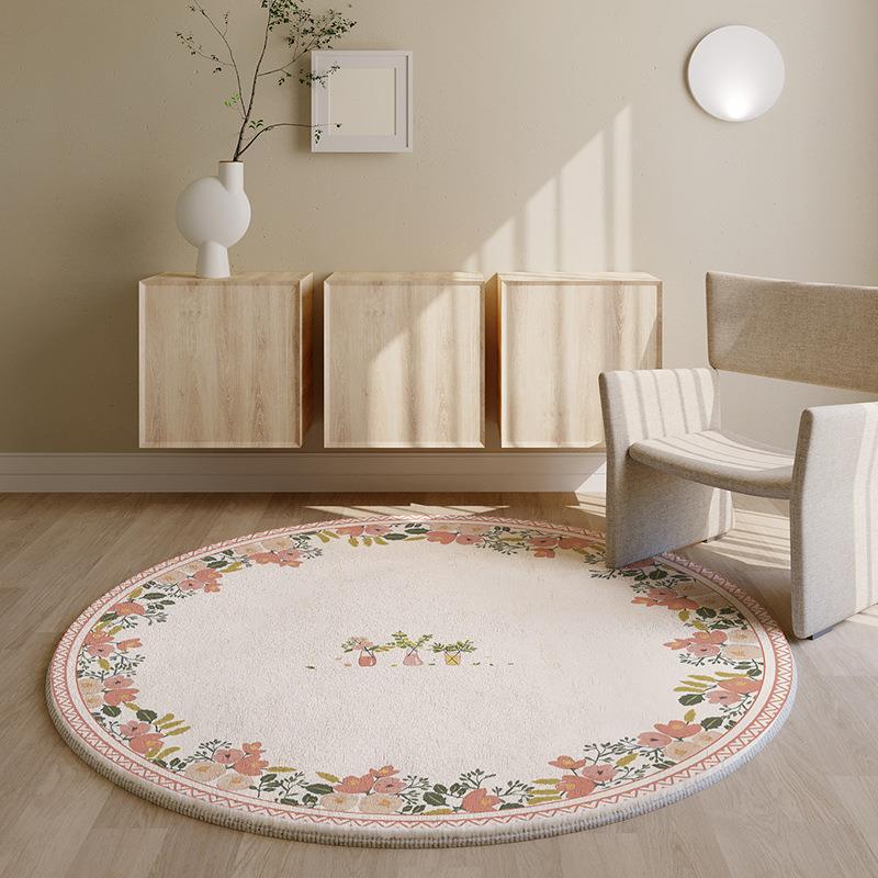 Flowers Round Carpet - Kayluz Home