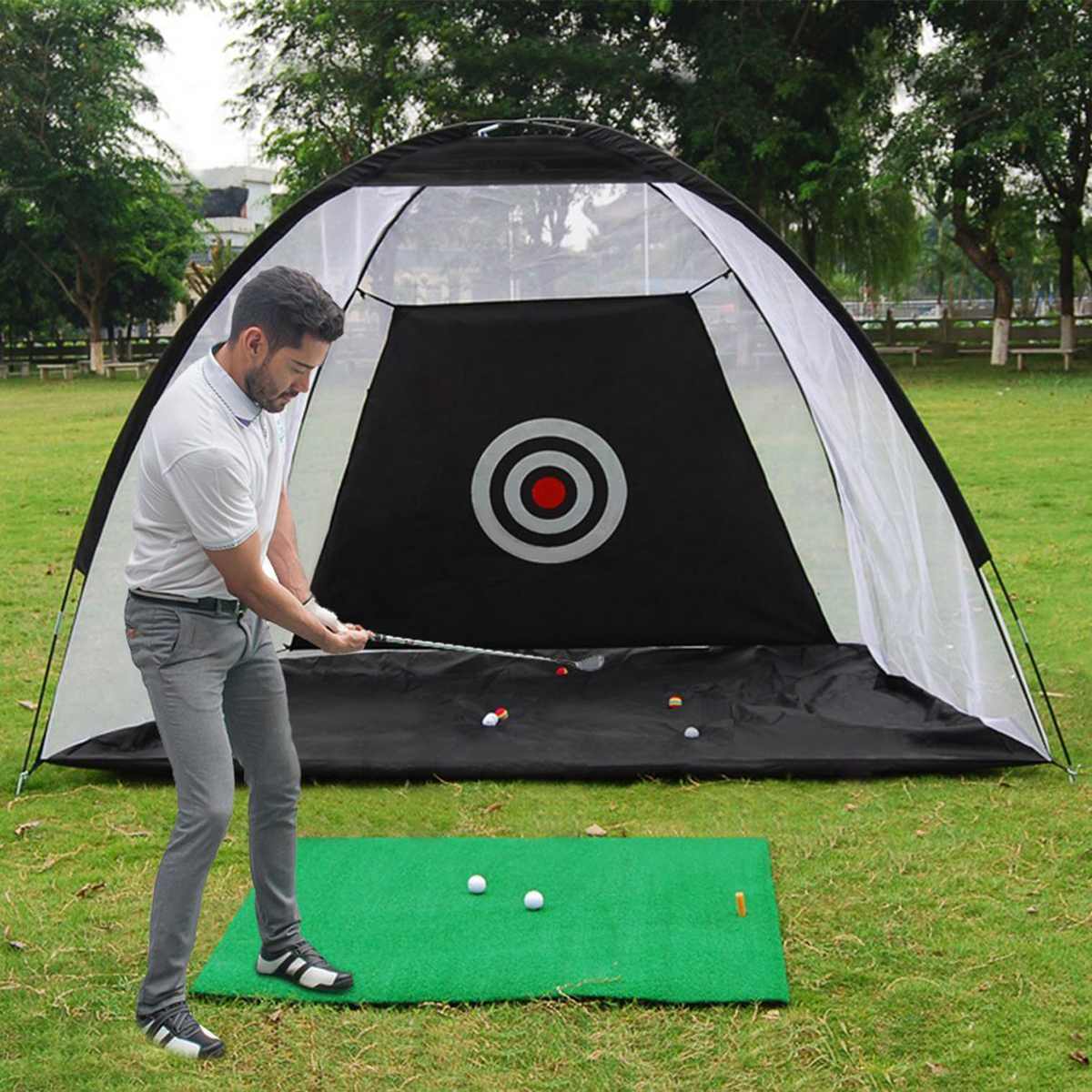 Golf Practice Net Tent Golf Hitting Cage Garden