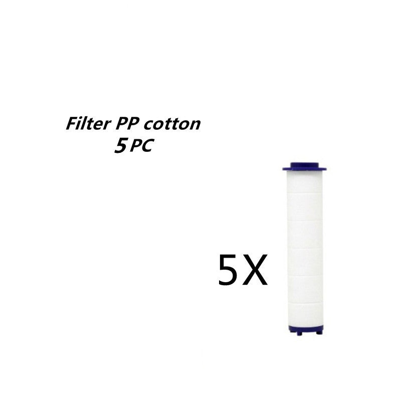 Propellergetriebener Duschkopf mit Stoppknopf und Baumwollfilter-Turbolader-Hochdruck-Handbrausedüse