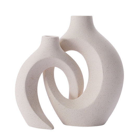 Snuggle Combination White Matte Vase - Kayluz Home