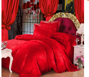 Luxury Silk Four-piece Set Of Satin Jacquard Duvet Cover