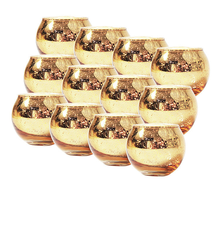 Gold Plating Christmas Candle Cup - Kayluz Home