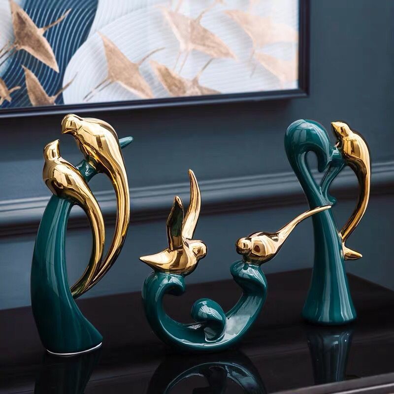 Ceramic Bird Ornaments Home Accessories