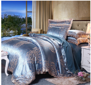 Luxury Silk Four-piece Set Of Satin Jacquard Duvet Cover