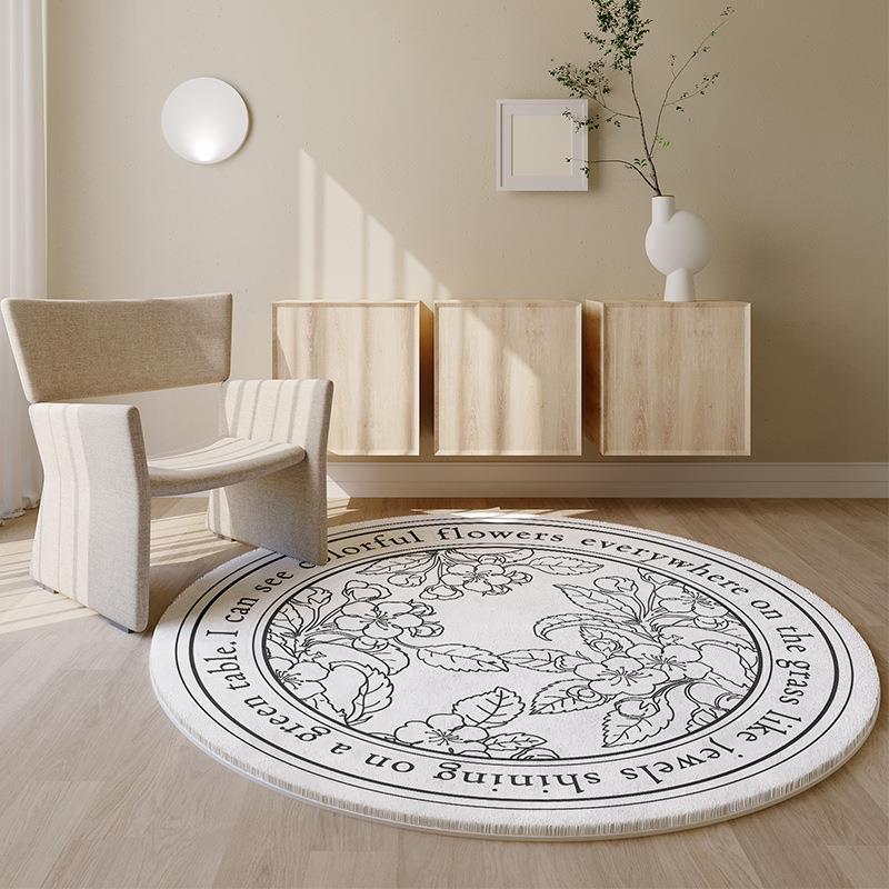 Flowers Round Carpet - Kayluz Home