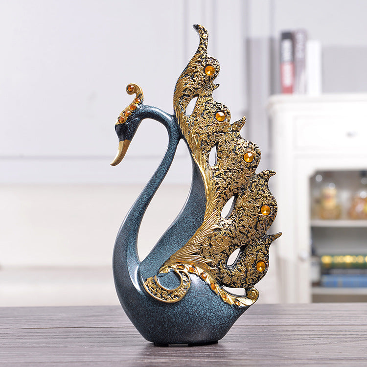 Couple Swan Statue - Kayluz Home