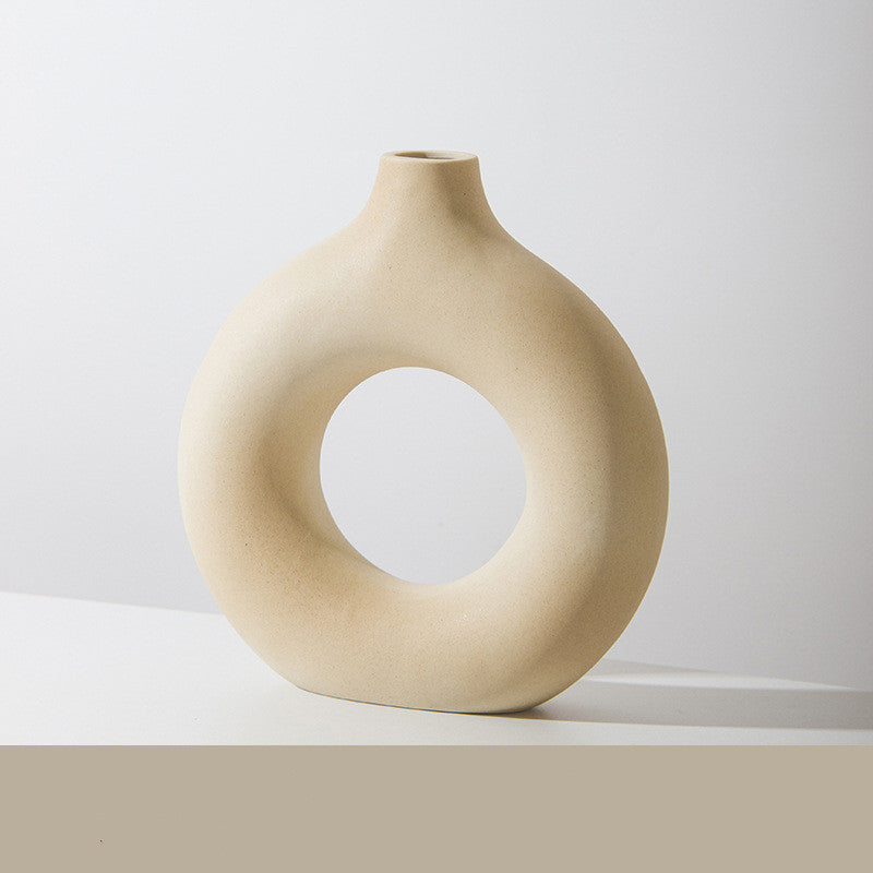 Circular Ceramic  Vase