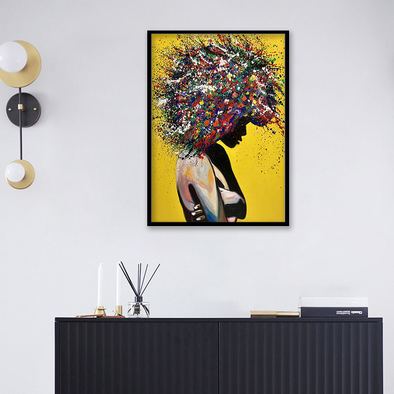 Girl Portrait Canvas Print Oil Wall Art Poster