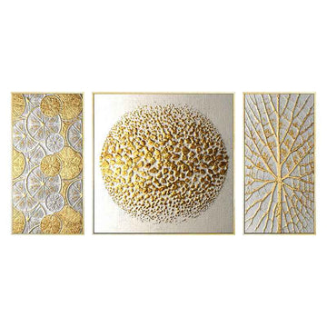 Luxury Abstract Golden Canvas Wall Art