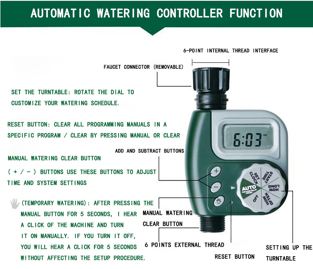 Outdoor Garden Irrigation Controller