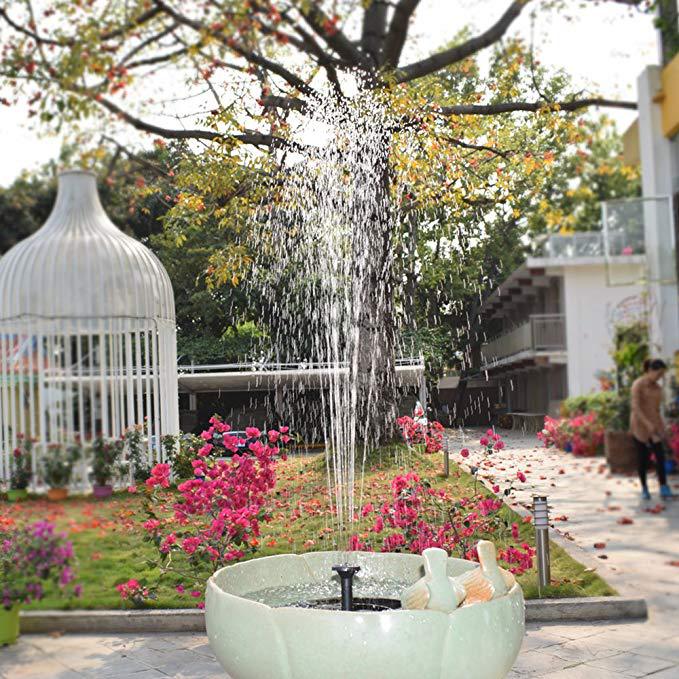 Fontaine Solaire Extérieure Jardin Classique Ronde