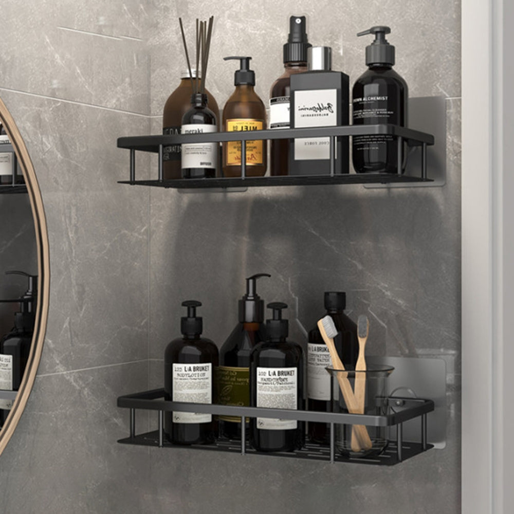 Space Aluminum Shelf Bathroom Black