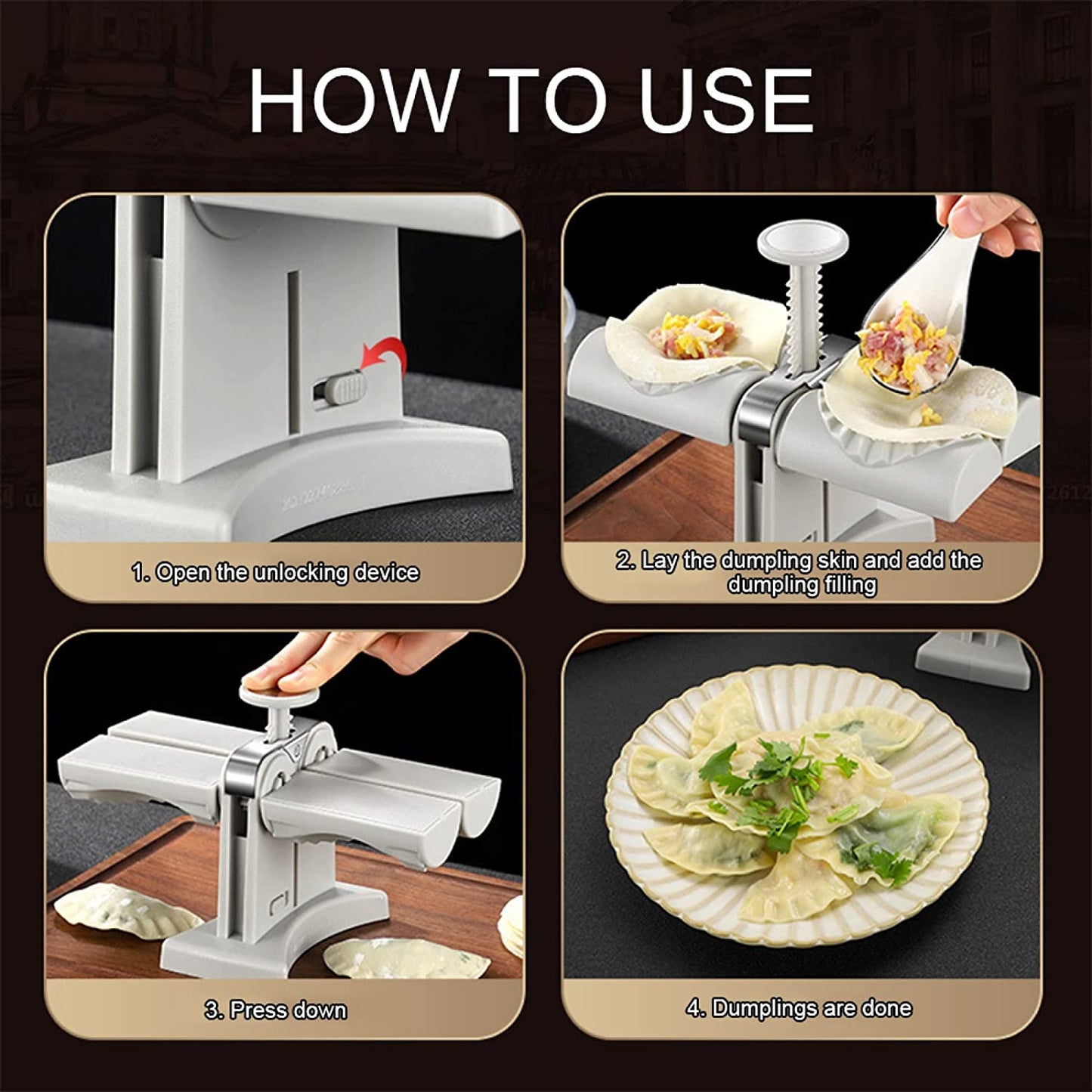 Manual Press Noodle Dumpling Maker