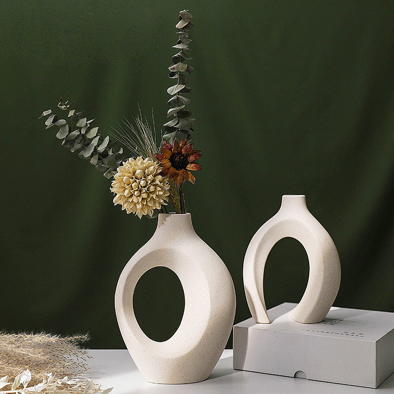 Snuggle Combination White Matte Vase - Kayluz Home