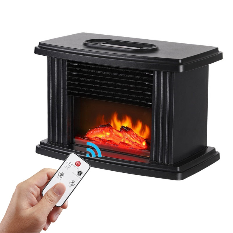 Electric Fireplace Heater LED Flame Effect Stove 1000W With Remote Control