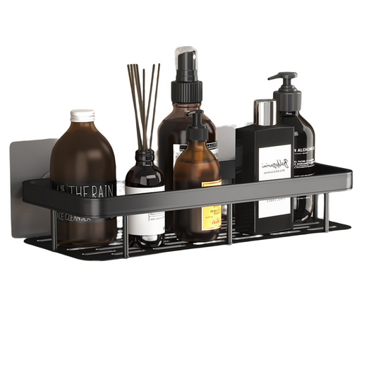 Space Aluminum Shelf Bathroom Black - Kayluz Home