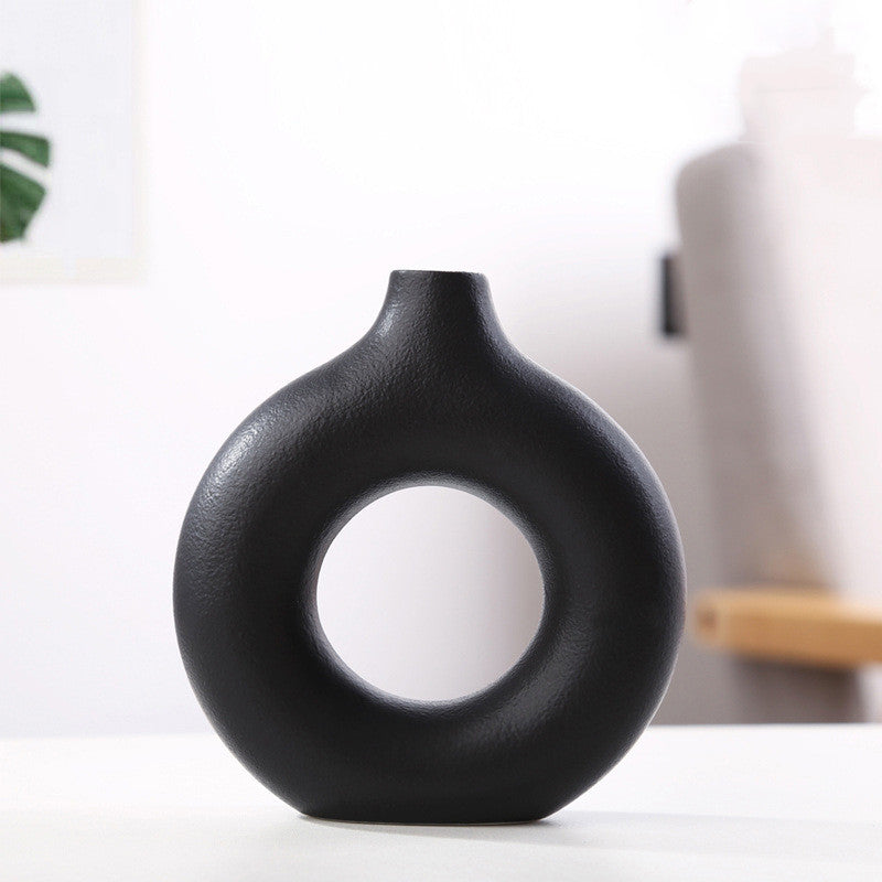 Circular Ceramic  Vase