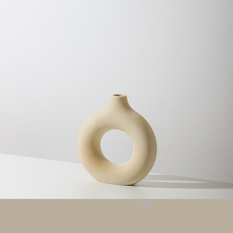 Circular Ceramic  Vase