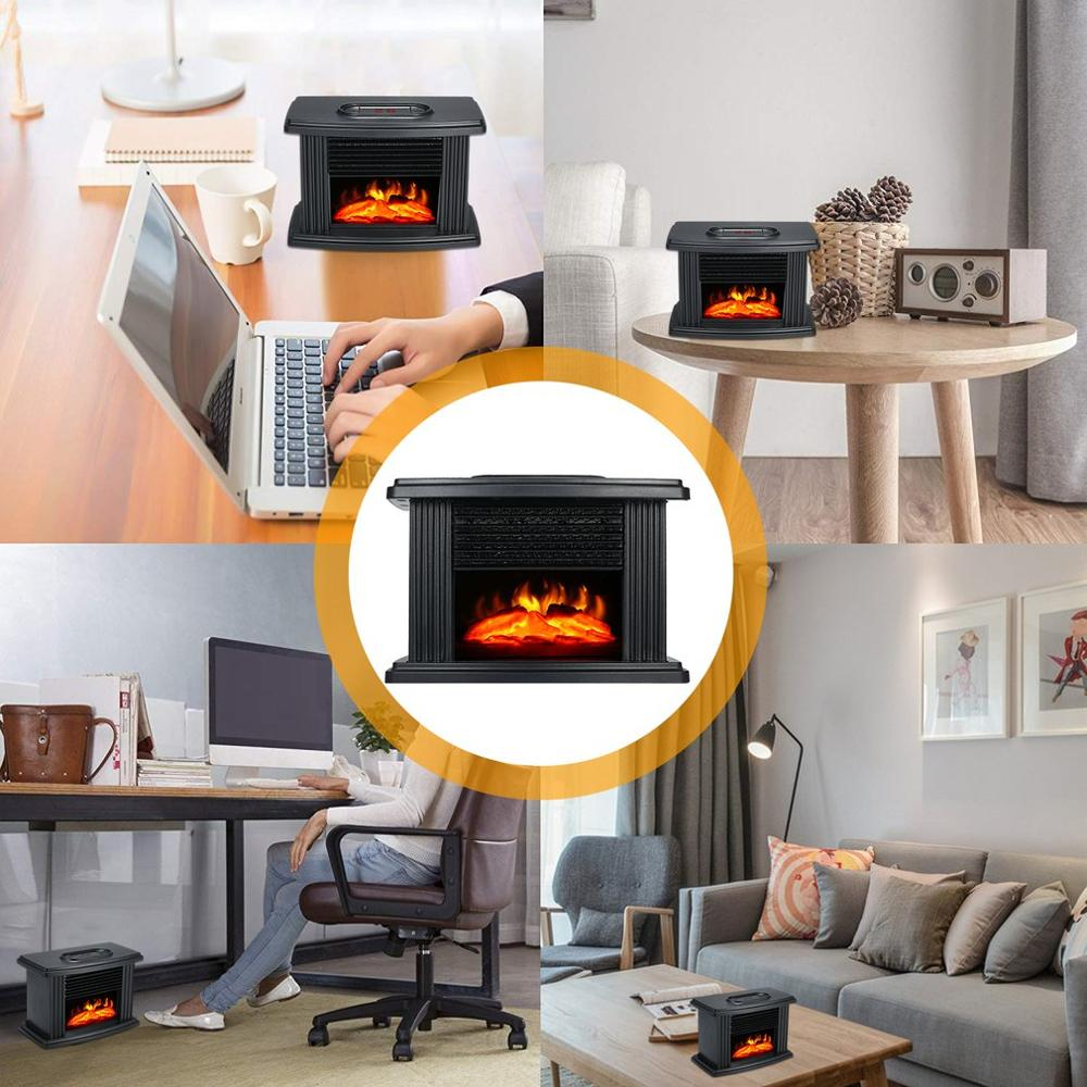 Electric Fireplace Heater LED Flame Effect Stove 1000W With Remote Control